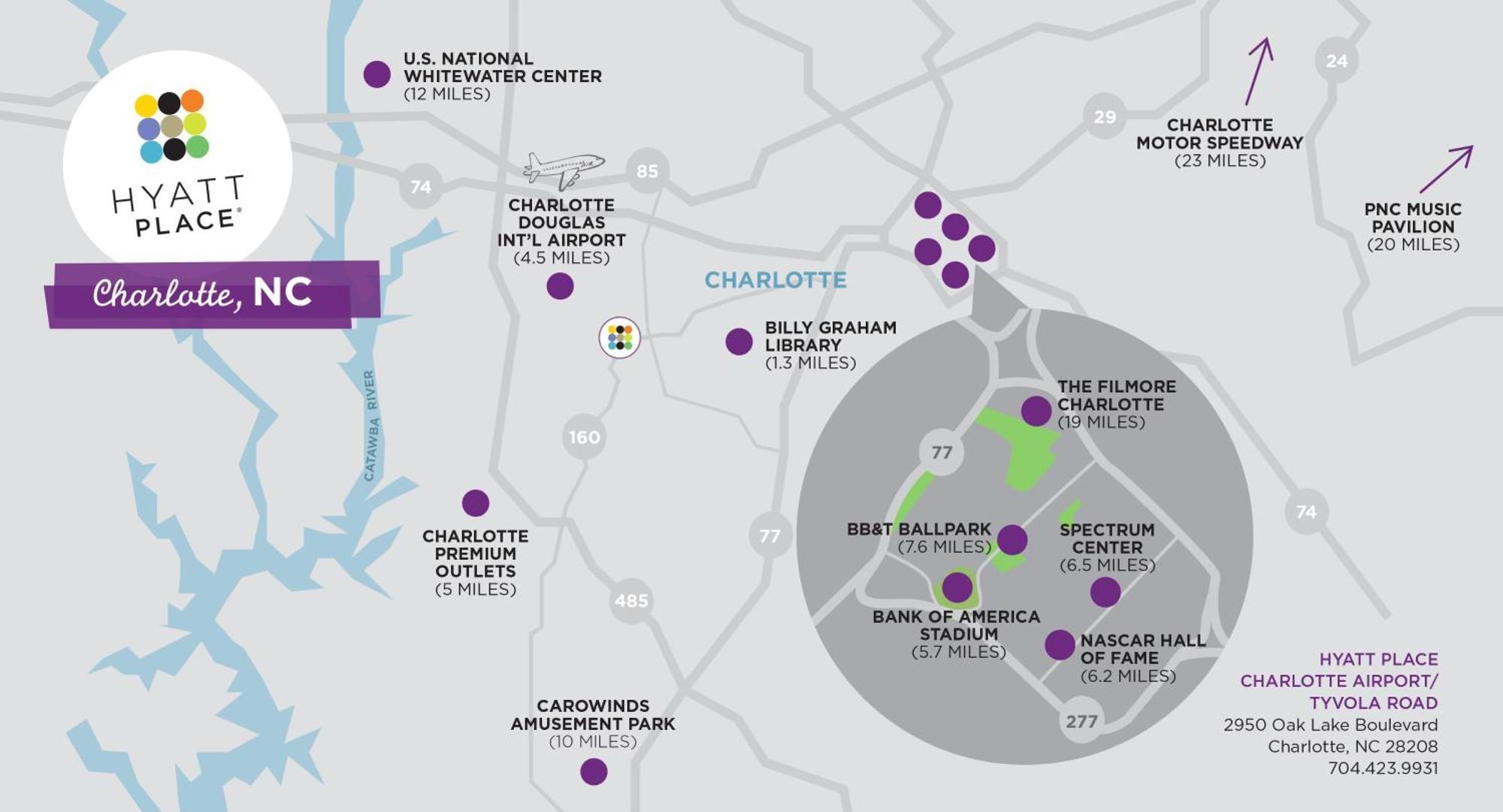 Hyatt Place Charlotte Airport Billy Graham Parkway Luaran gambar