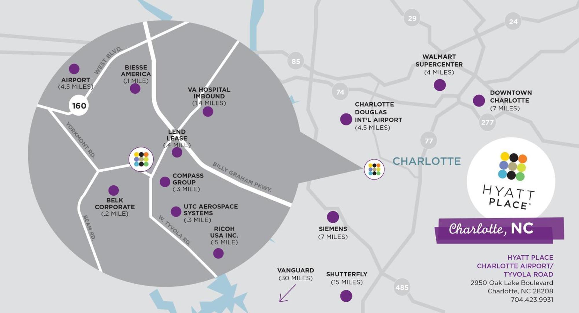 Hyatt Place Charlotte Airport Billy Graham Parkway Luaran gambar